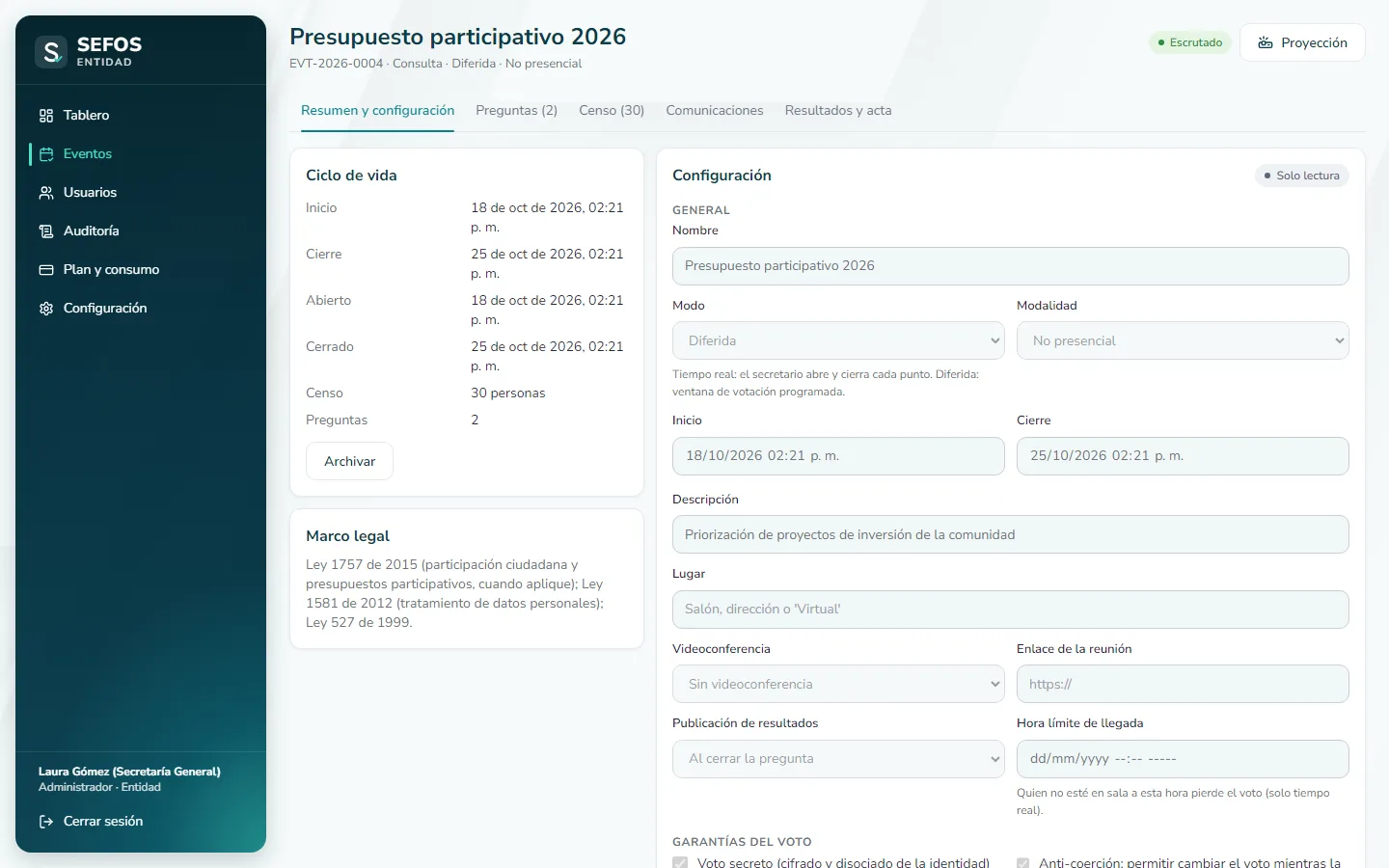 Captura de pantalla (computador): Cierre, escrute y archive