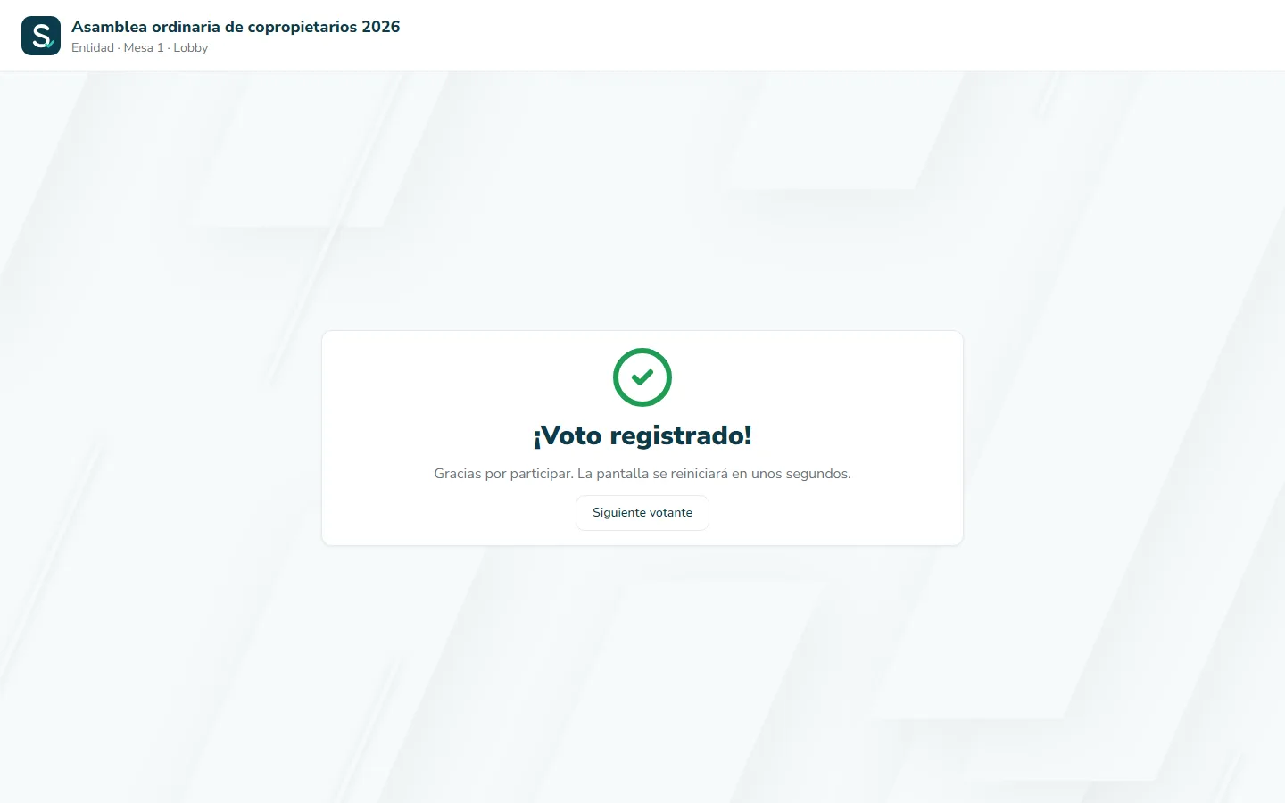 Captura de pantalla (computador): Listo: el kiosco queda para el siguiente